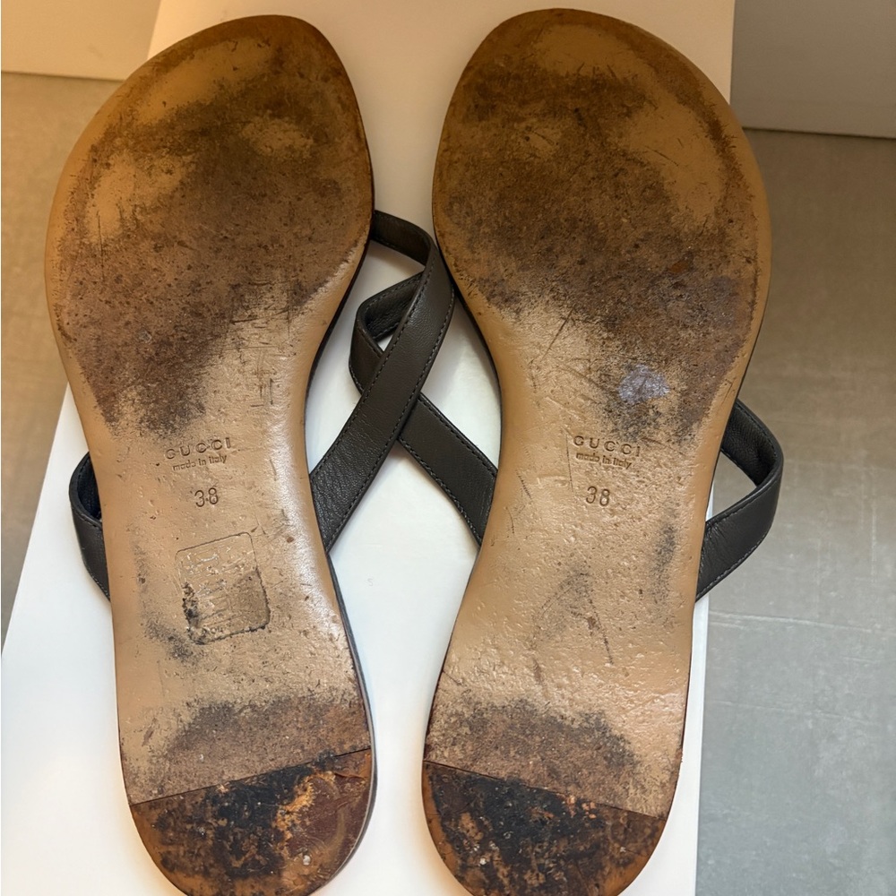 Gucci Gray Sandals Elegant Design size 8 - Picture 7 of 14